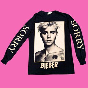 Justin Bieber ''Sorry'' Long Sleeves Shirt Size S